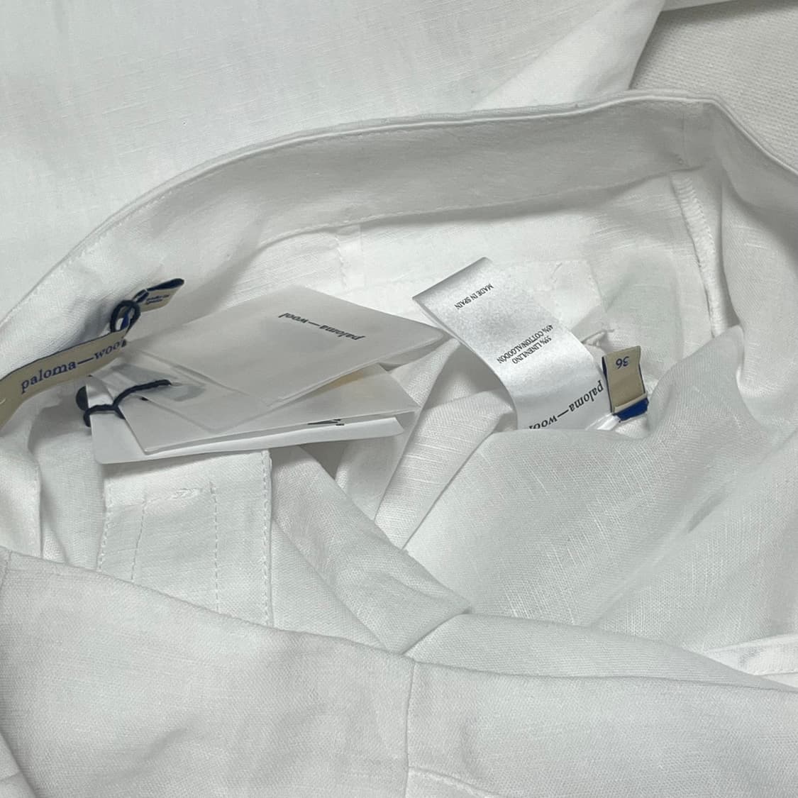 [34,36,38]팔로마울 PIANO 린넨 버튼 팬츠 상품이미지3