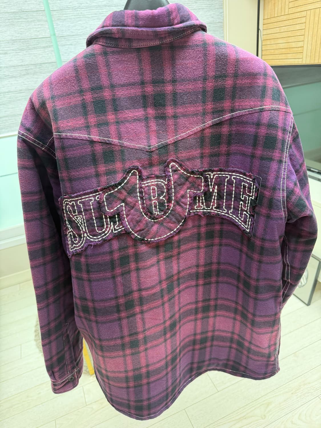 슈프림 트루릴리젼 25fw 체크셔츠 M 새상품 상품이미지2