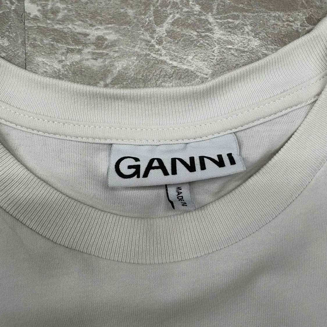 Ganni 가니 스마일리 매장판 화이트 반팔 티셔츠(S) 상품이미지4
