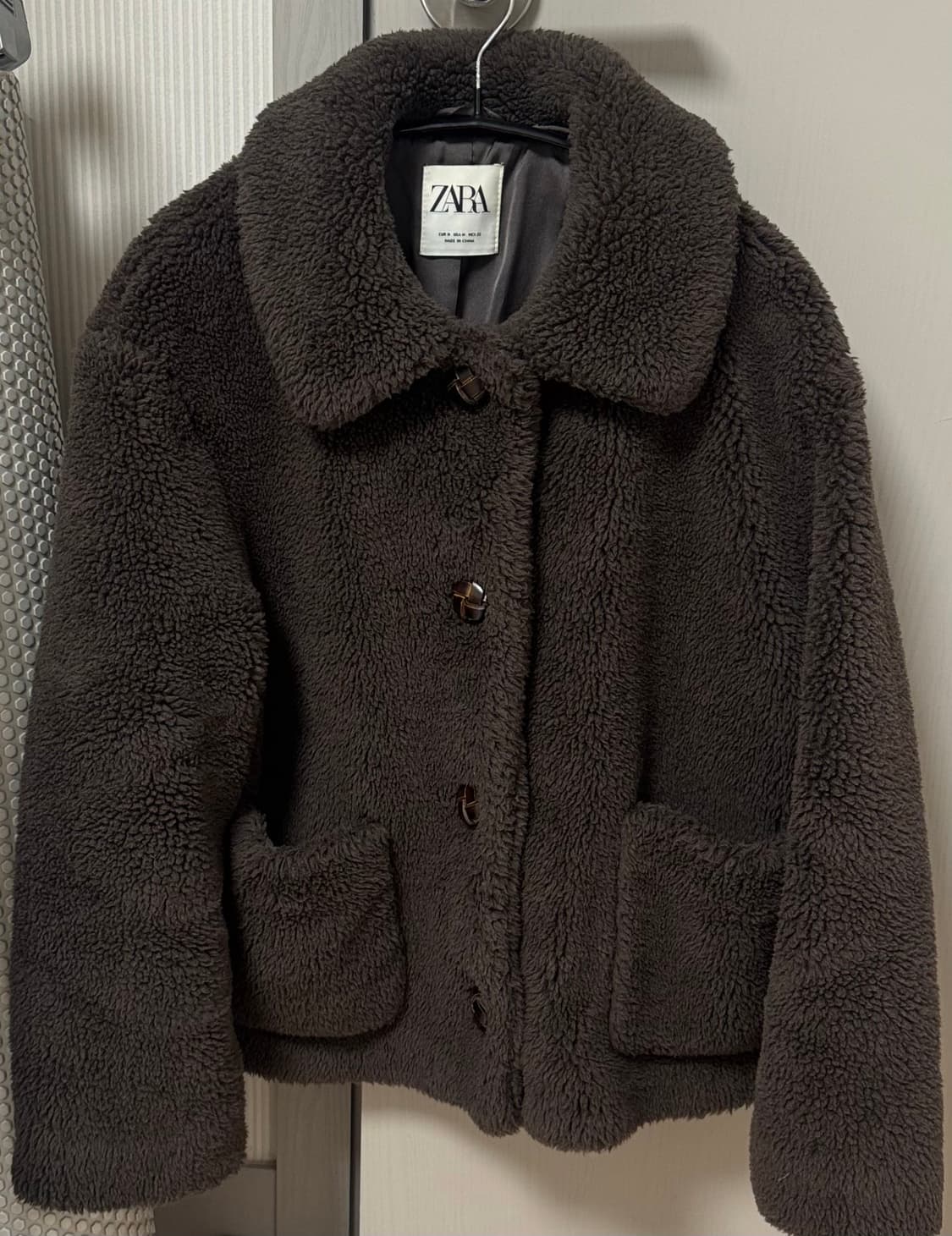 자라 에코 시어링 퍼 자켓 코트 뽀글이 자켓 상품이미지3