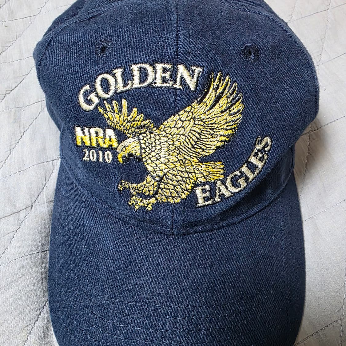 [OS] 빈티지 NRA 골든 이글 6패널 볼캡 네이비 ver 하드페이딩 상품이미지2
