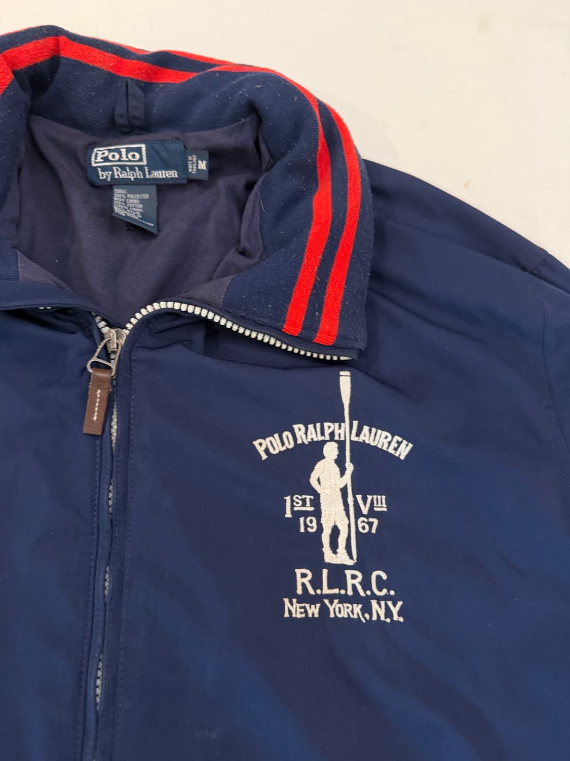 90s 폴로 랄프로렌 유니크 투웨이 폴리쉘 페리자켓 네이비 상품이미지2