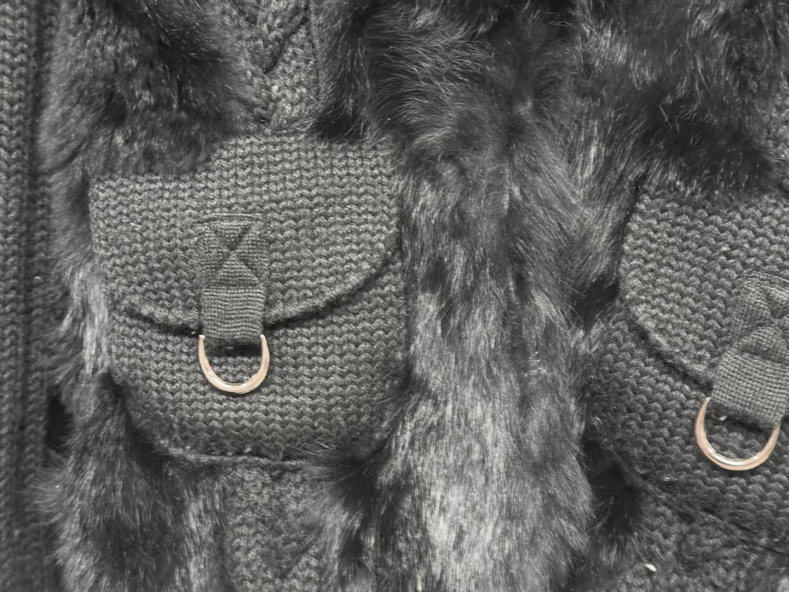 Moschino 니트 디테일 퍼 가디건 상품이미지2