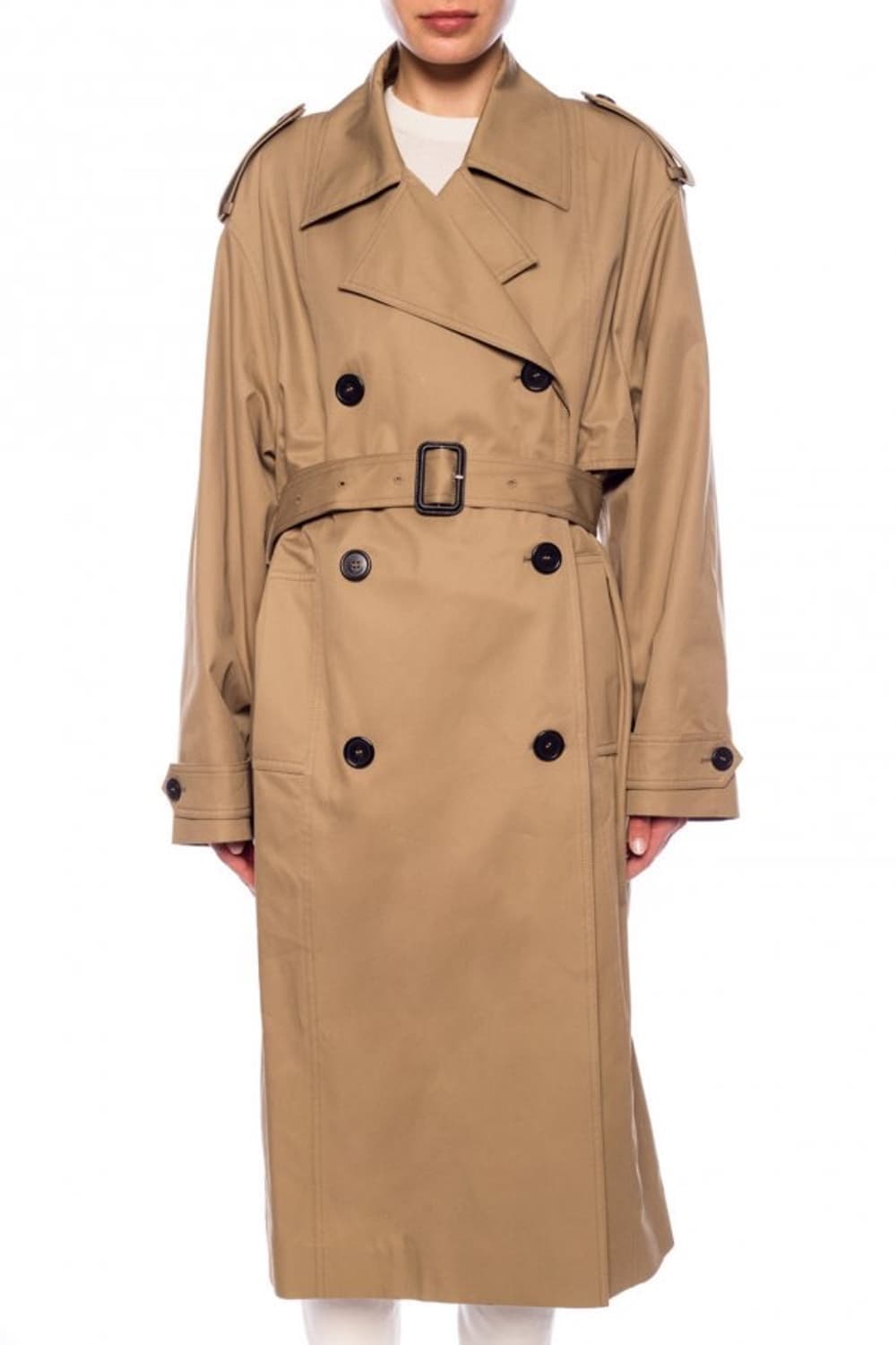 생로랑 Cotton-silk Belted Trench Coat 상품이미지1
