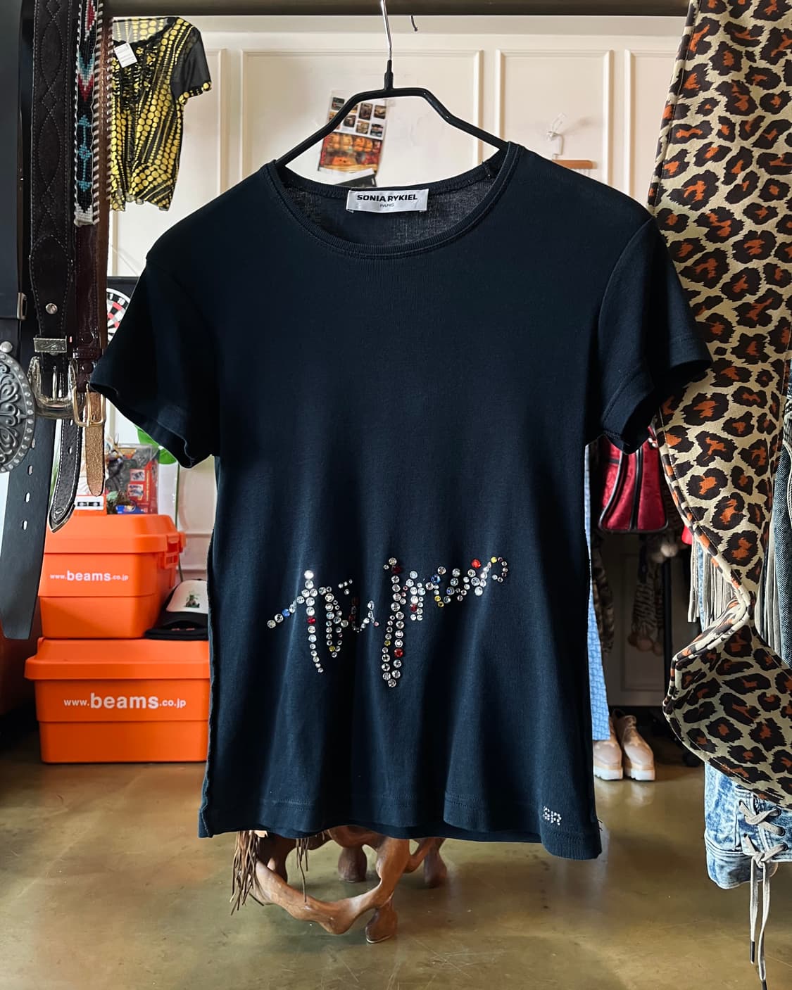 SONIA RYKIEL Gem Cubic Trim Summer Top 상품이미지2