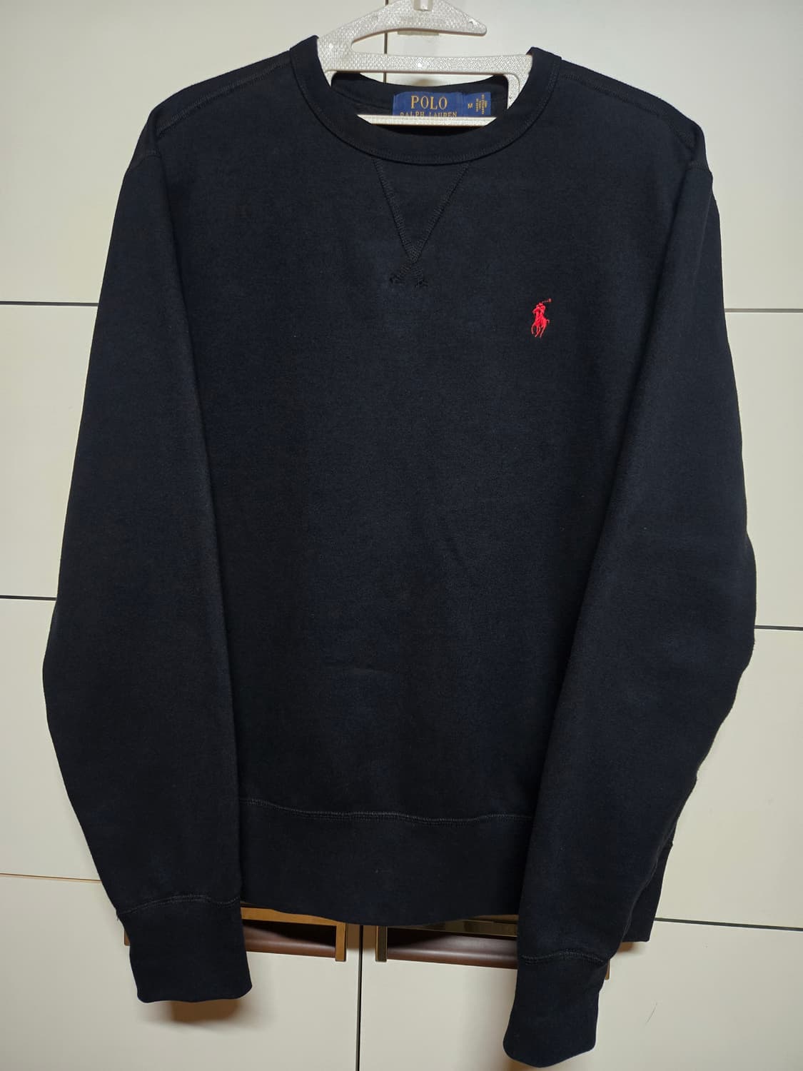 폴로 랄프로렌 블랙 기모 맨투맨(M사이즈) 상품이미지1