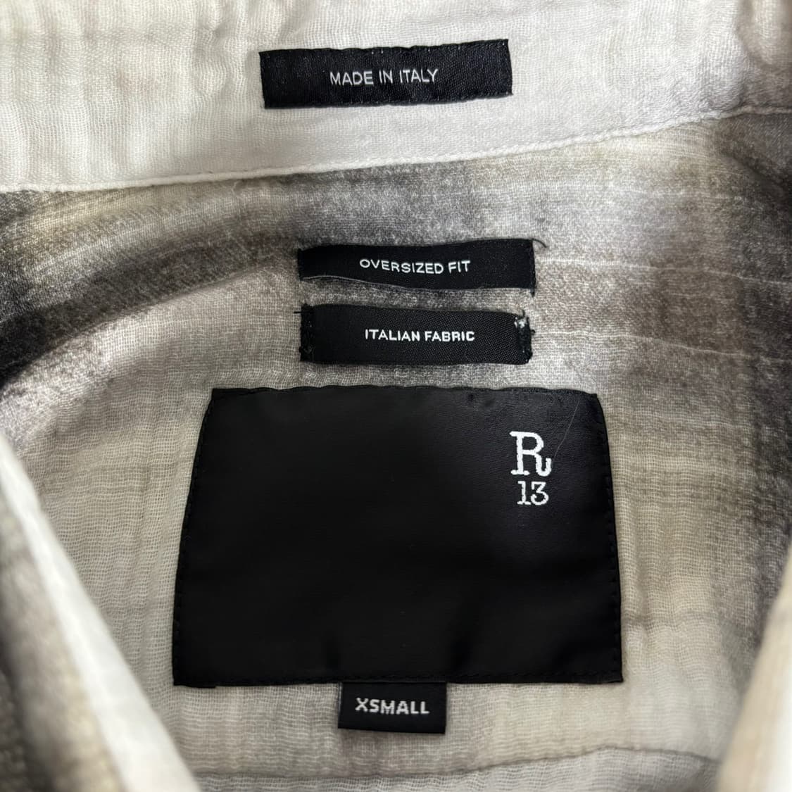 XS) R13 알써티 블리치 셔츠 상품이미지5