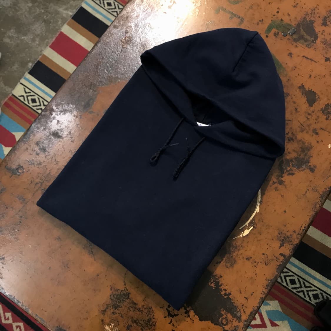 챔피온 네이비 기모 후디 남성 110 사이즈  상품이미지1