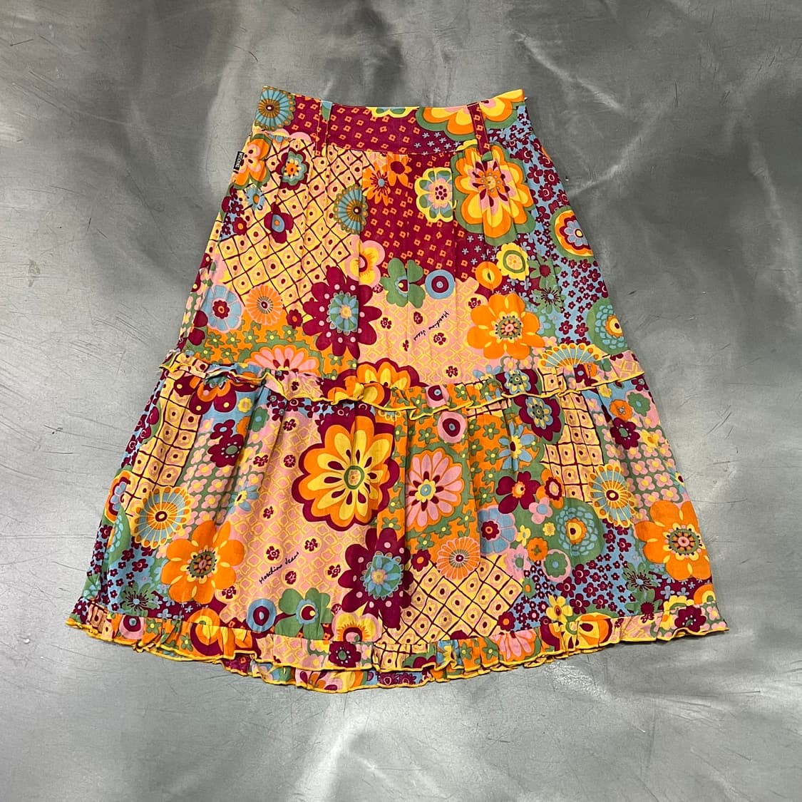  모스키노 진스 플라워 패턴 플리츠 스커트 y16344 상품이미지1