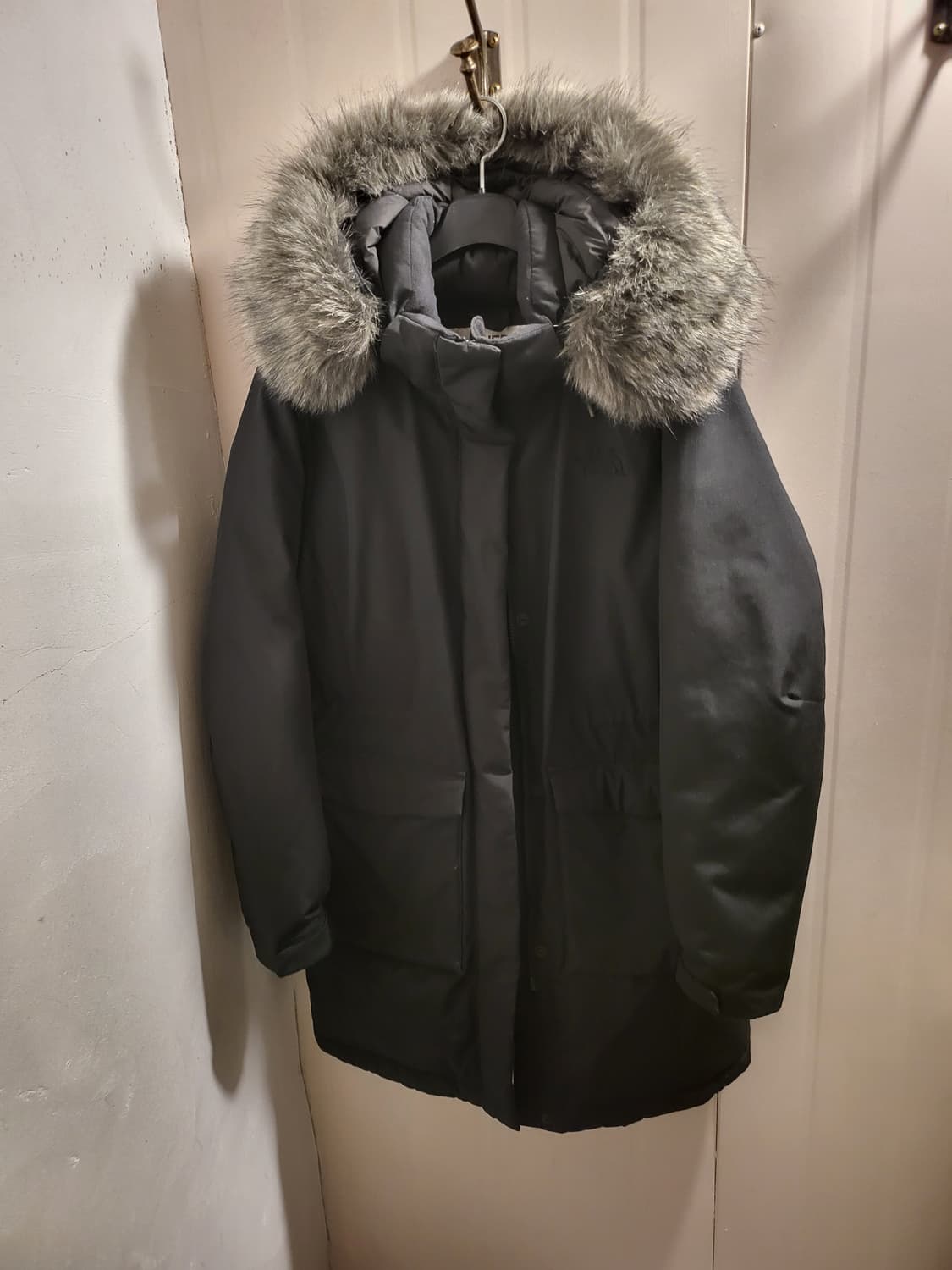 노스페이스 블랙 여성 롱패딩 상품이미지1