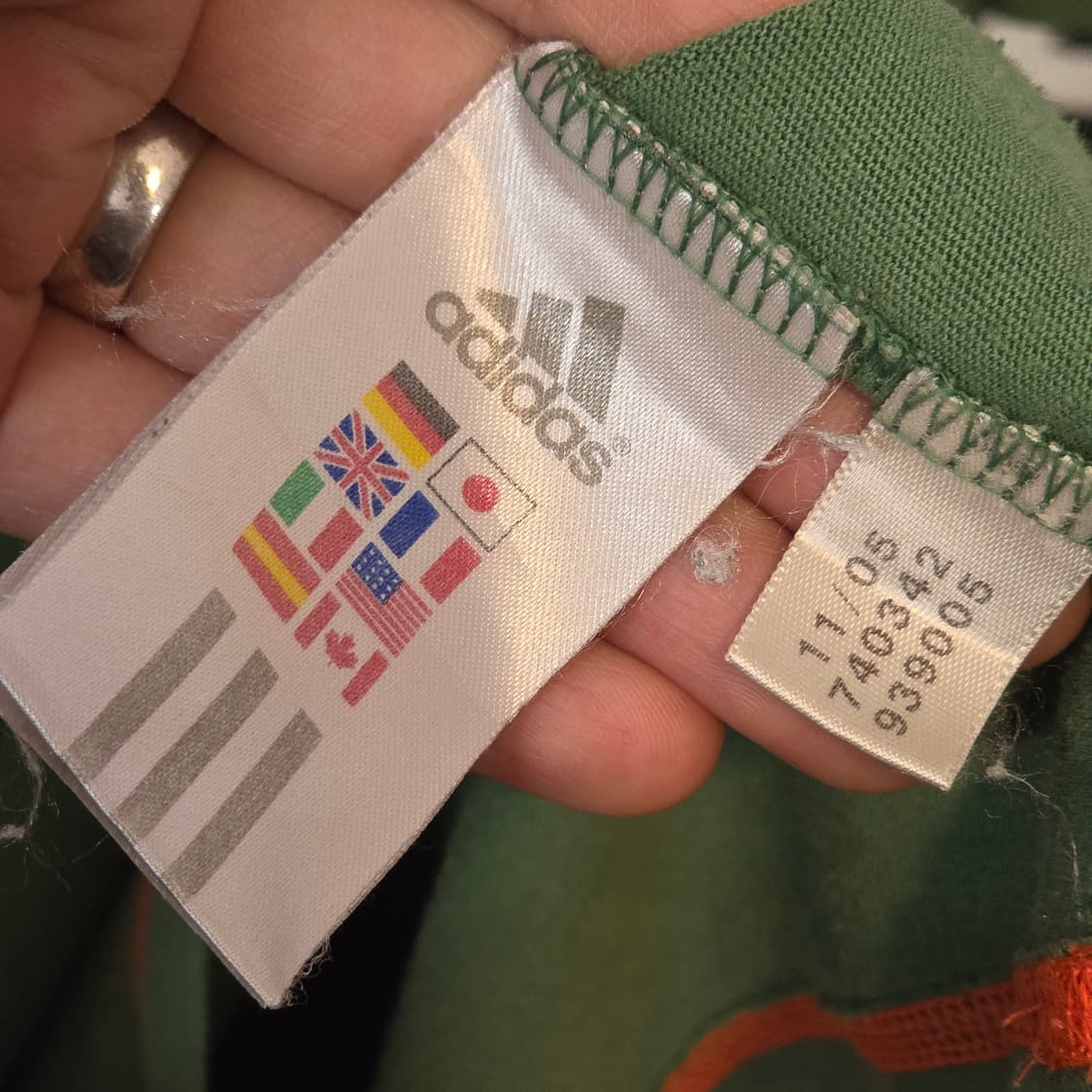 아디다스 그린 사이드라인 풋볼 반팔 상품이미지8