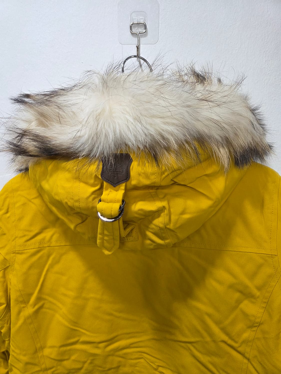 빈폴 덕다운패딩 후드 패딩 점퍼 95 머스타드컬러 야상형패딩 남녀공용  상품이미지7