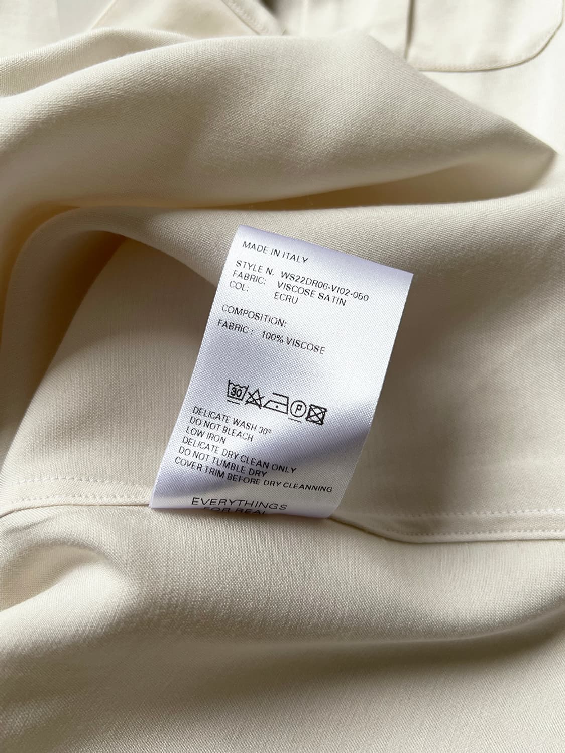 웨일즈 보너 SS22 비스코스  새틴 셔츠 드레스 상품이미지5