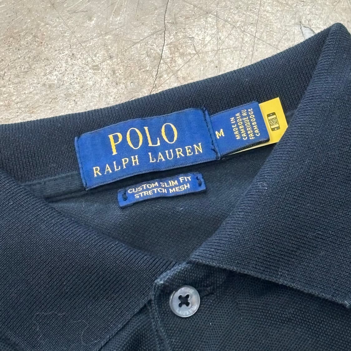 🫶🏻폴로랄프로렌 Custom Slim Fit Black 카라 반팔티 상품이미지4