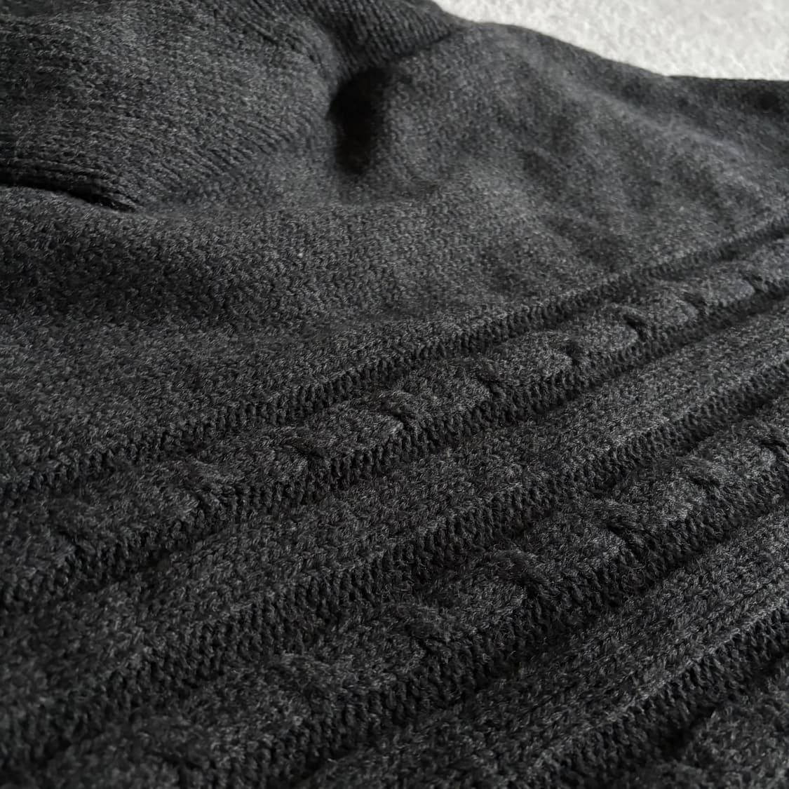 일본빈티지 차콜 후드 케이프 상품이미지6