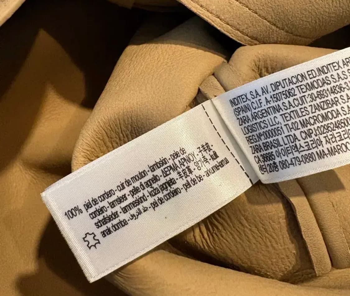 자라 양가죽 자켓 XL(105~110) 상품이미지5