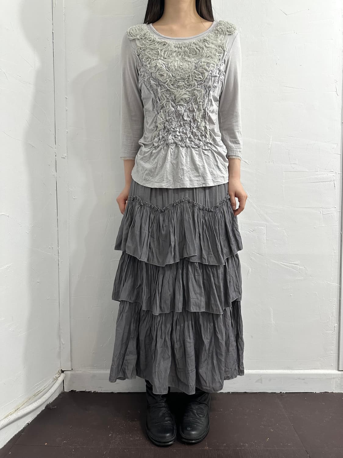 layered long skirt 상품이미지5