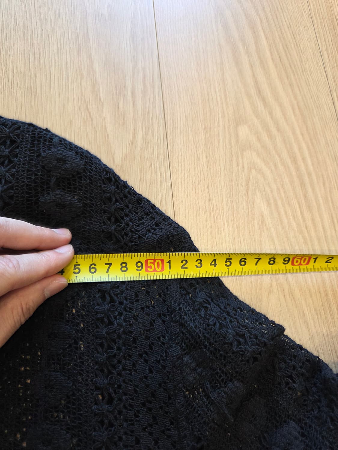 Coco Shirt Black Cotton Crochet 상품이미지3