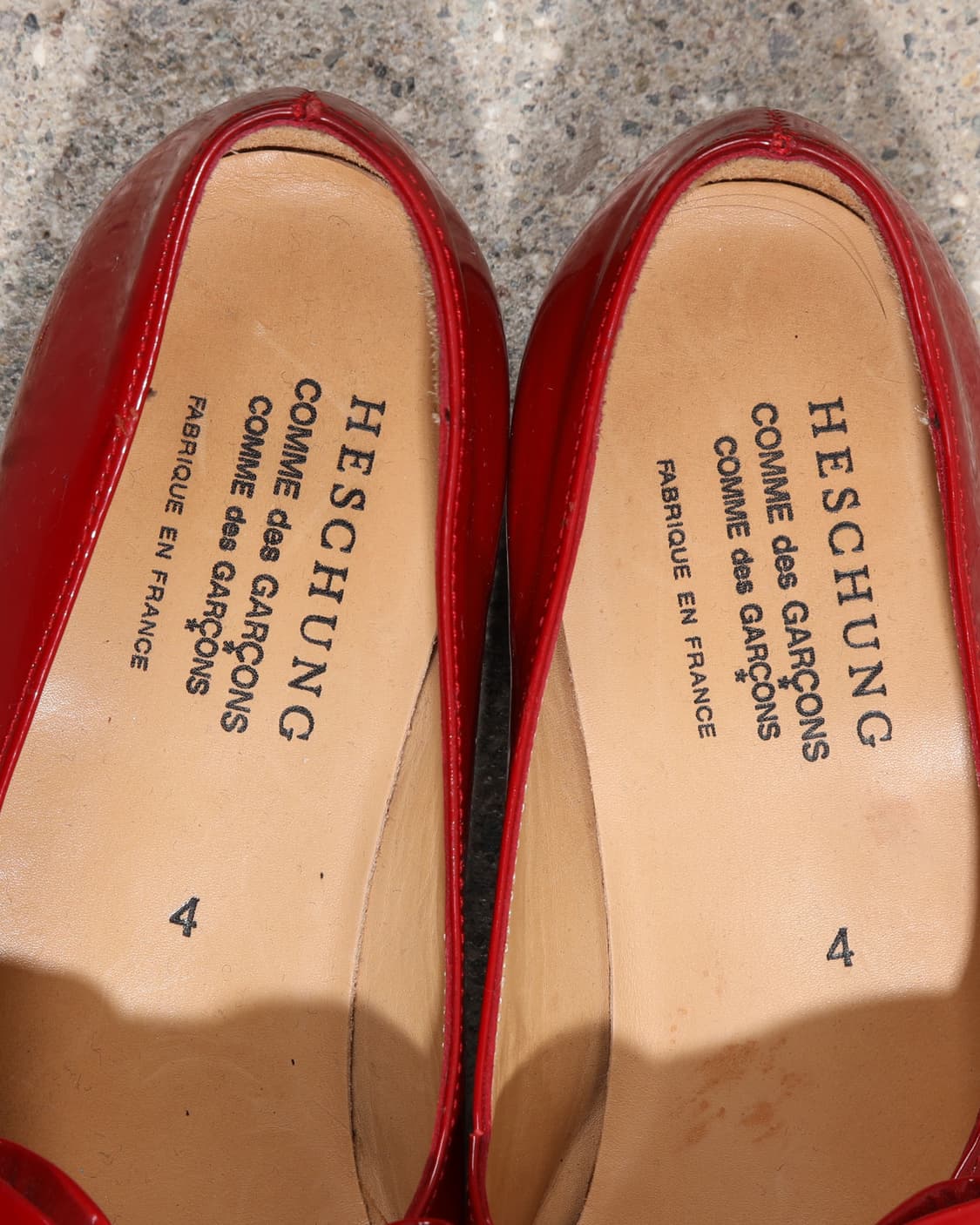 CDGCDG x Heschung Red Mary Jane Flats 상품이미지5