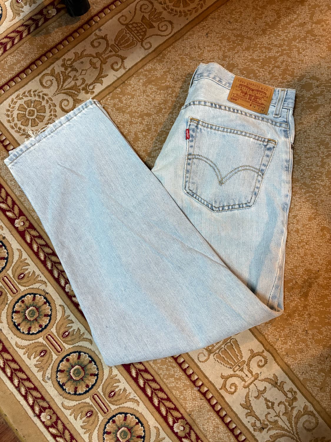 00‘s vtg Levis 560 denim pant. 상품이미지8