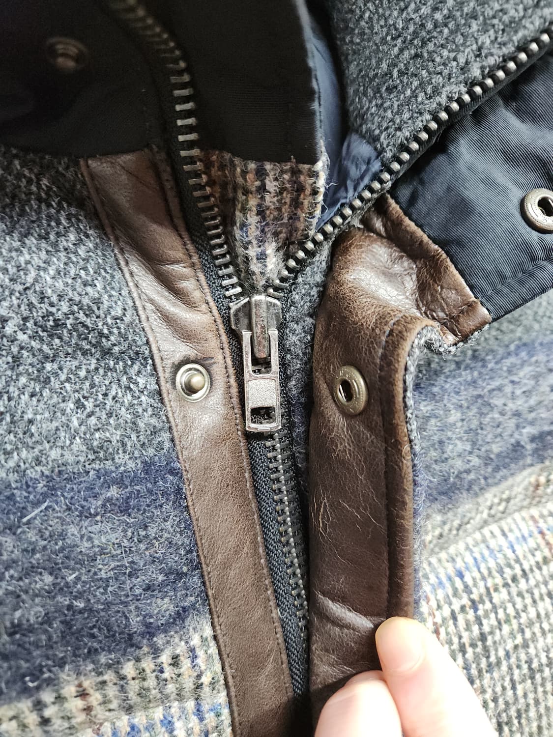 시스템 옴므 울 헤링본 구스다운 패딩 상품이미지6