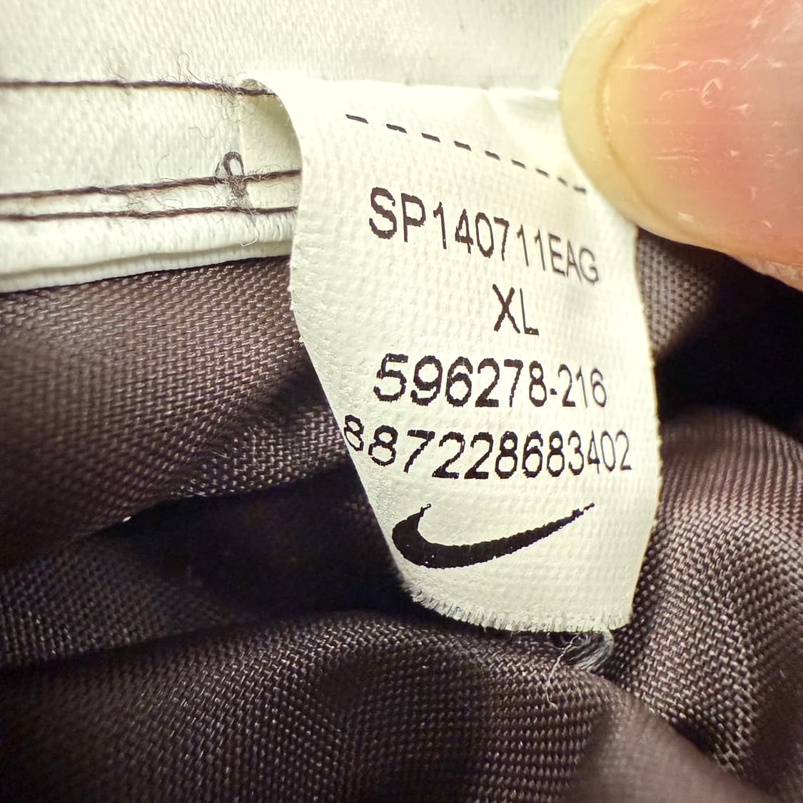 [정품/XL] 나이키 바람막이 후드 레드 브라운 b18 상품이미지6