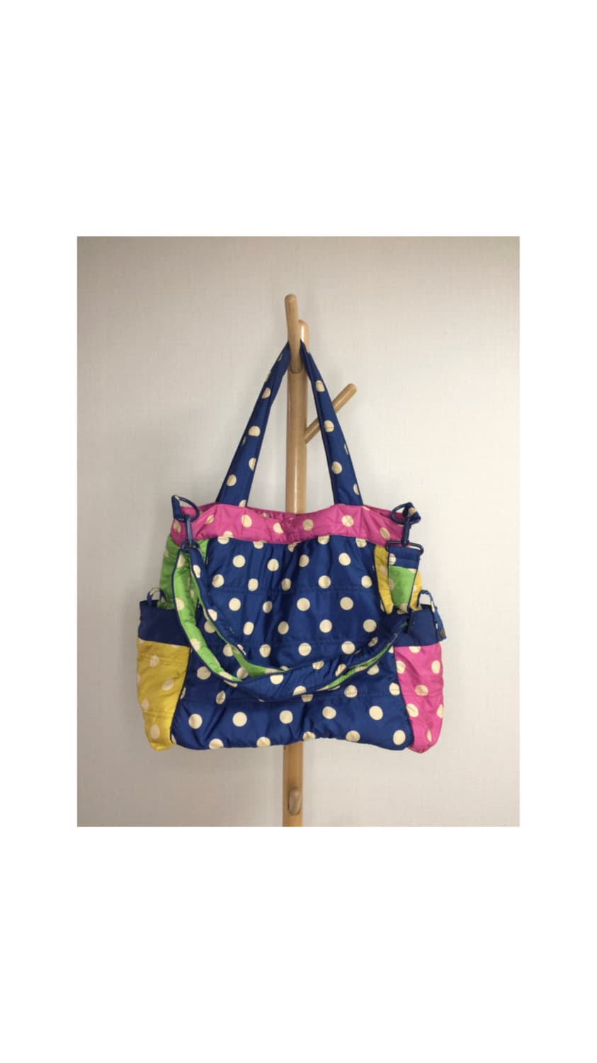 빈티지 컬러풀 도트 땡땡이 숄더백 크로스백 상품이미지4