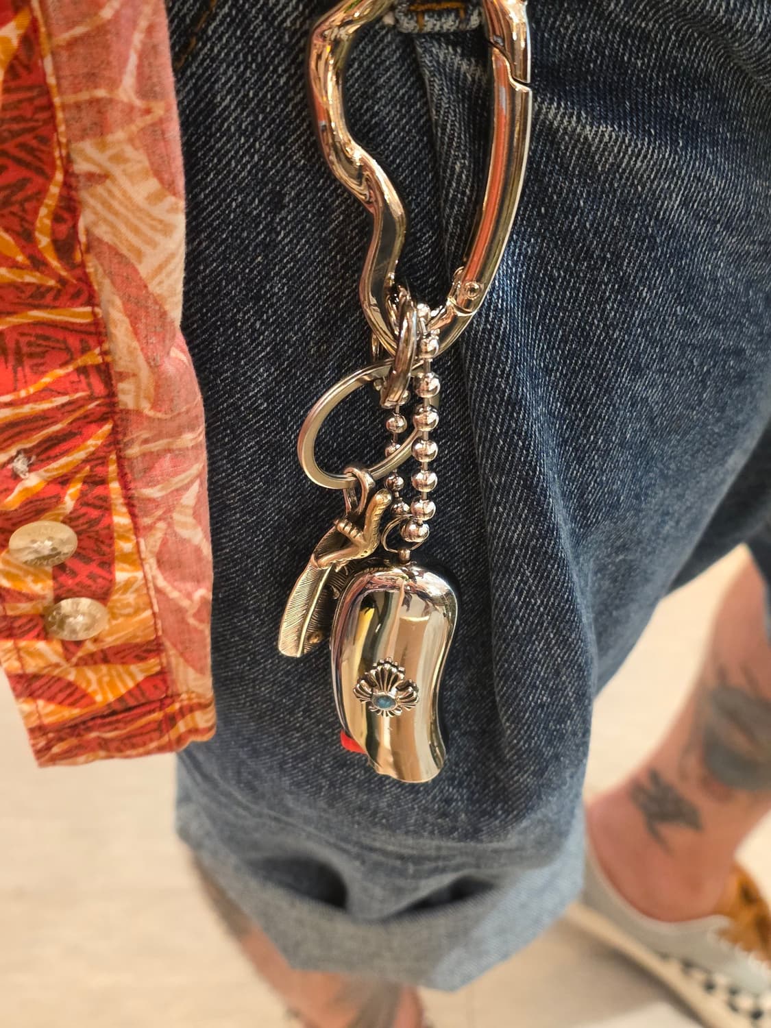 CustomTurquoise Feather Lighter Keyring 상품이미지6