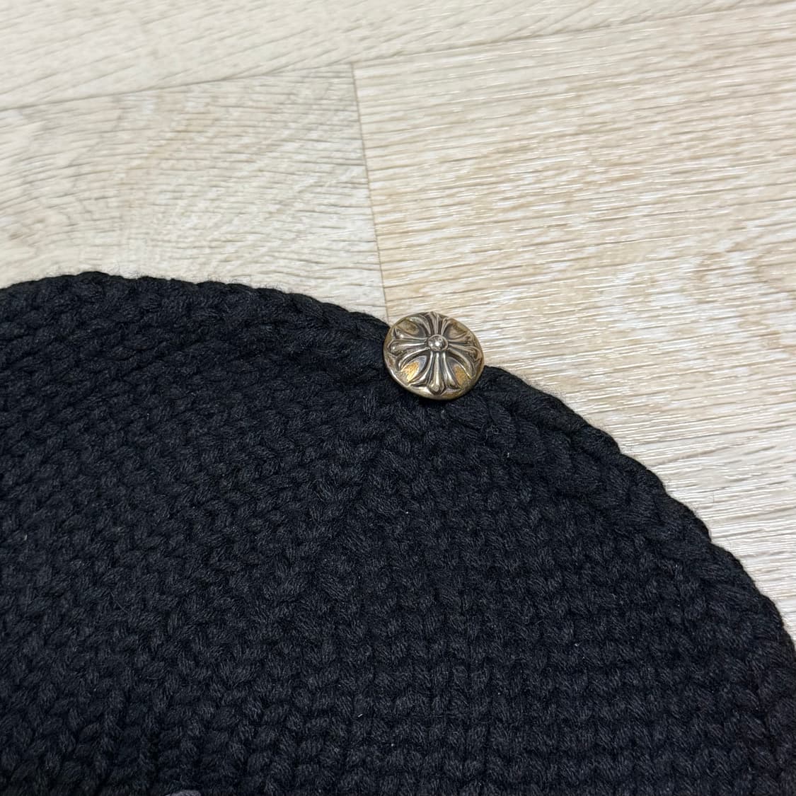 [S+급/OS] 크롬하츠 크로스 레더패치 캐시미어 비니 상품이미지3