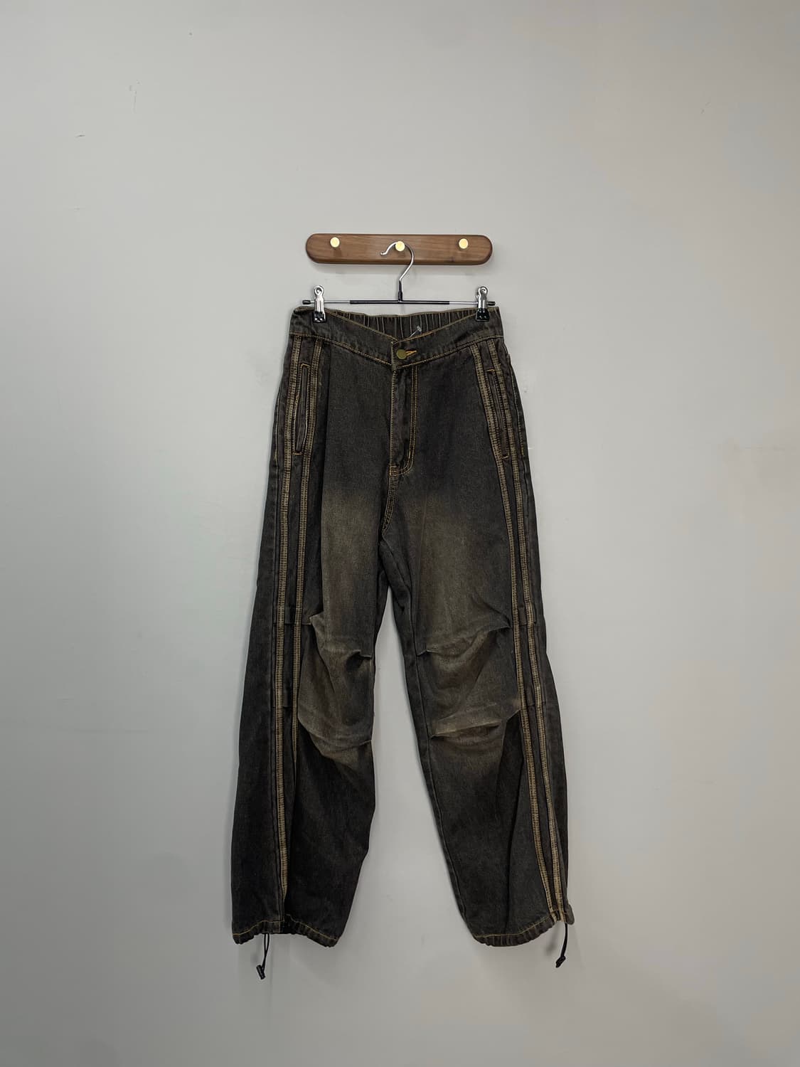 트릴리온 파라슈트 트랙 라인 밴딩 데님 팬츠 H1524 상품이미지2