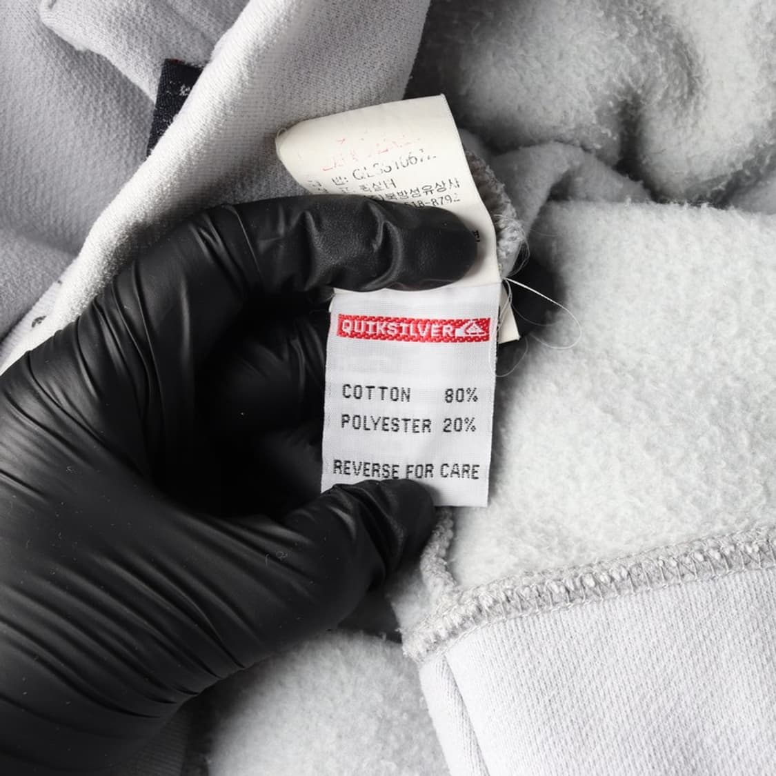 퀵실버 빈티지 나그랑 배색 후드 집업 L 상품이미지7