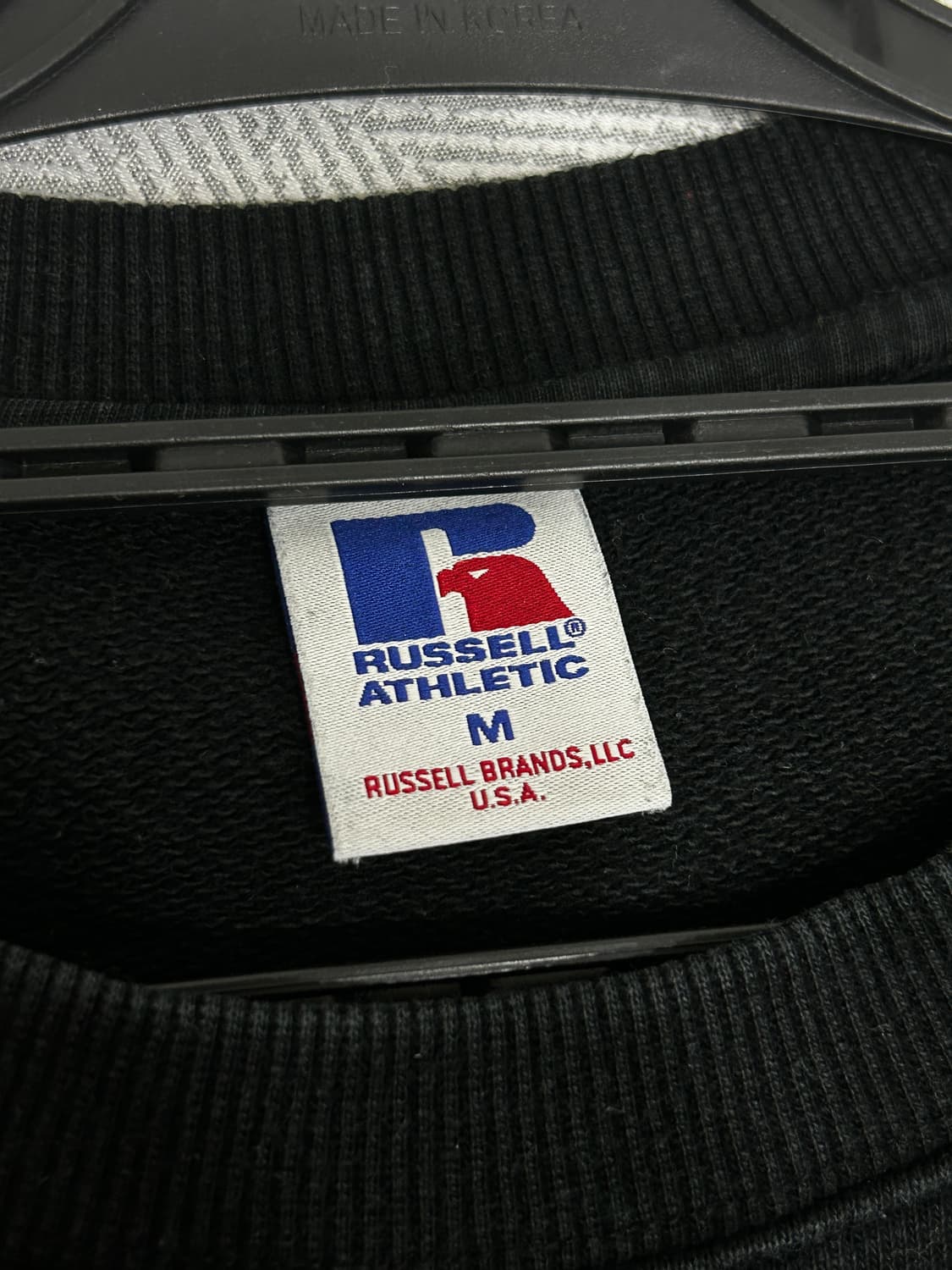 러셀애슬래틱 블랙 맨투맨 M 상품이미지4