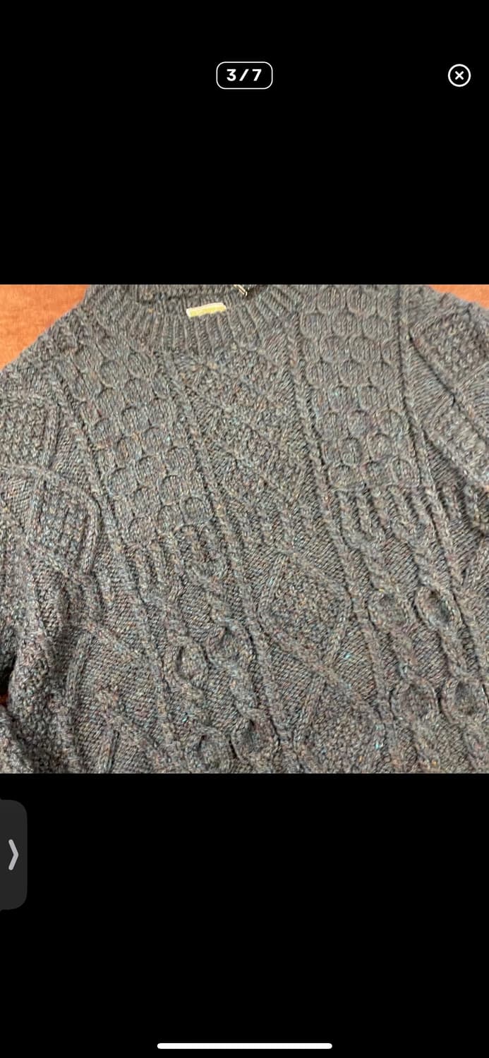 100%wool hand knit 상품이미지3