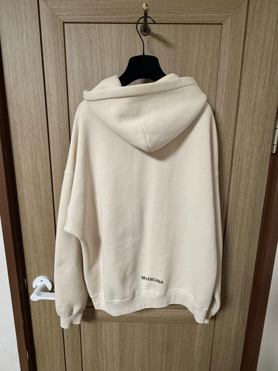 발렌시아가 백로고 자수 오버핏 후드집업  상품이미지1