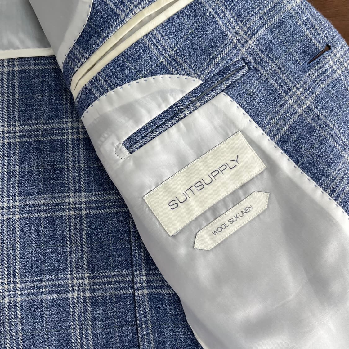 수트서플라이 린넨/실크 블렌드 블레이져 44 상품이미지6