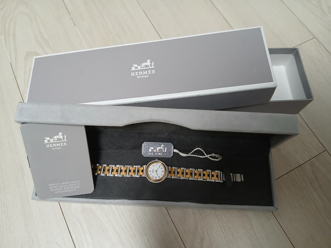 정품 풀박)에르메스 클리퍼 콤비 시계 상품이미지2