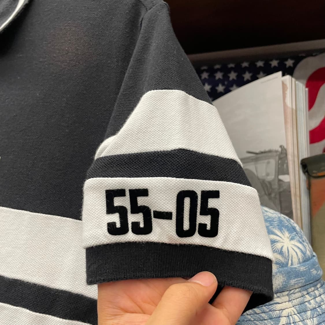 폴로 랄프로렌 뉴욕 사이클링 하프집업 PK 반팔 블랙 상품이미지5