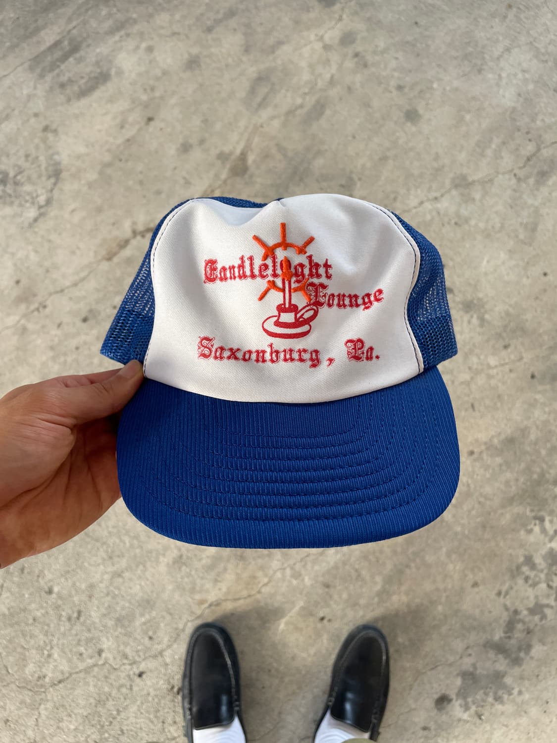 8-90s Trucker Blue Mesh Cap 상품이미지1