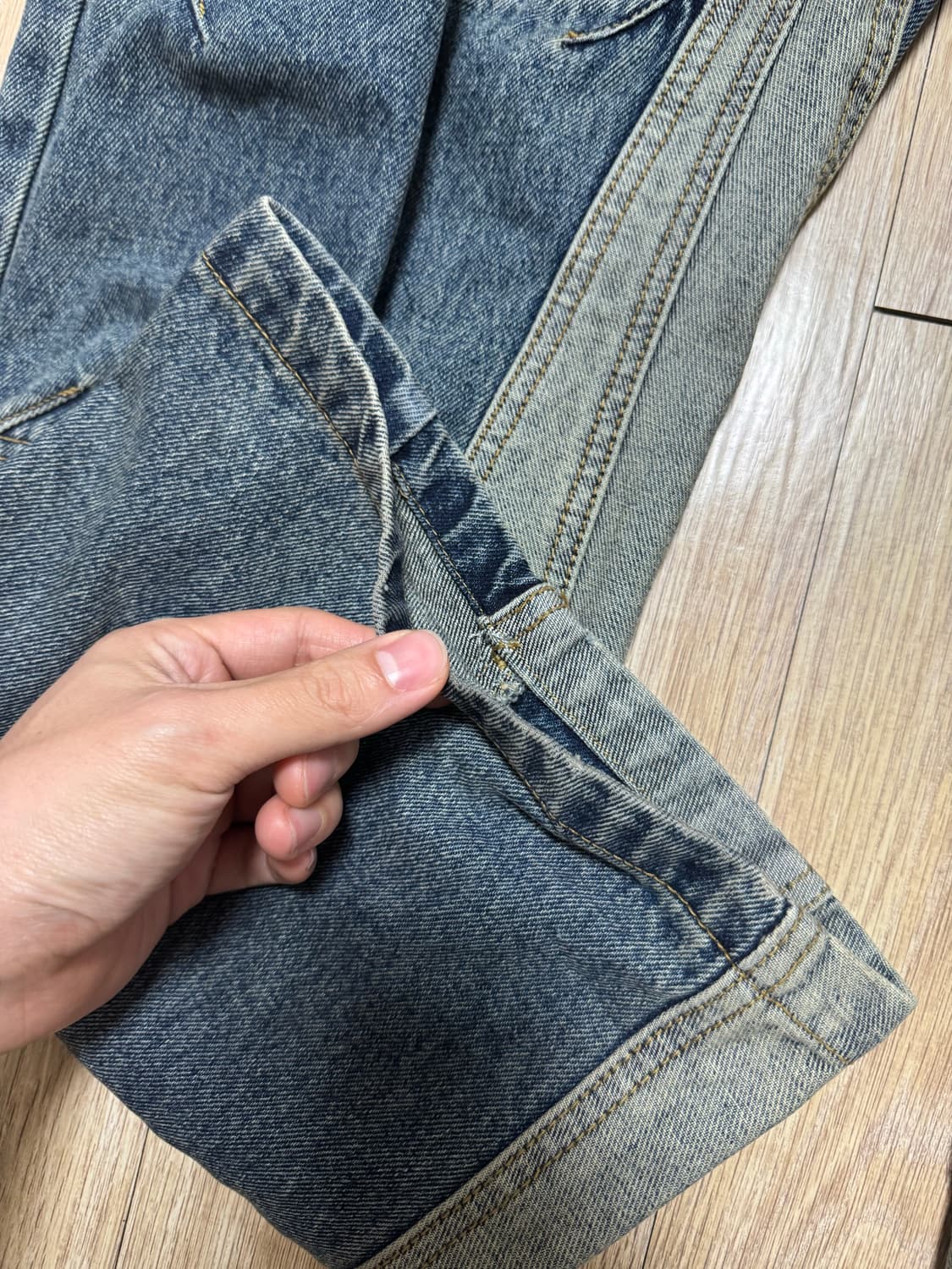 L) etce 커브드 데님 팬츠 상품이미지5