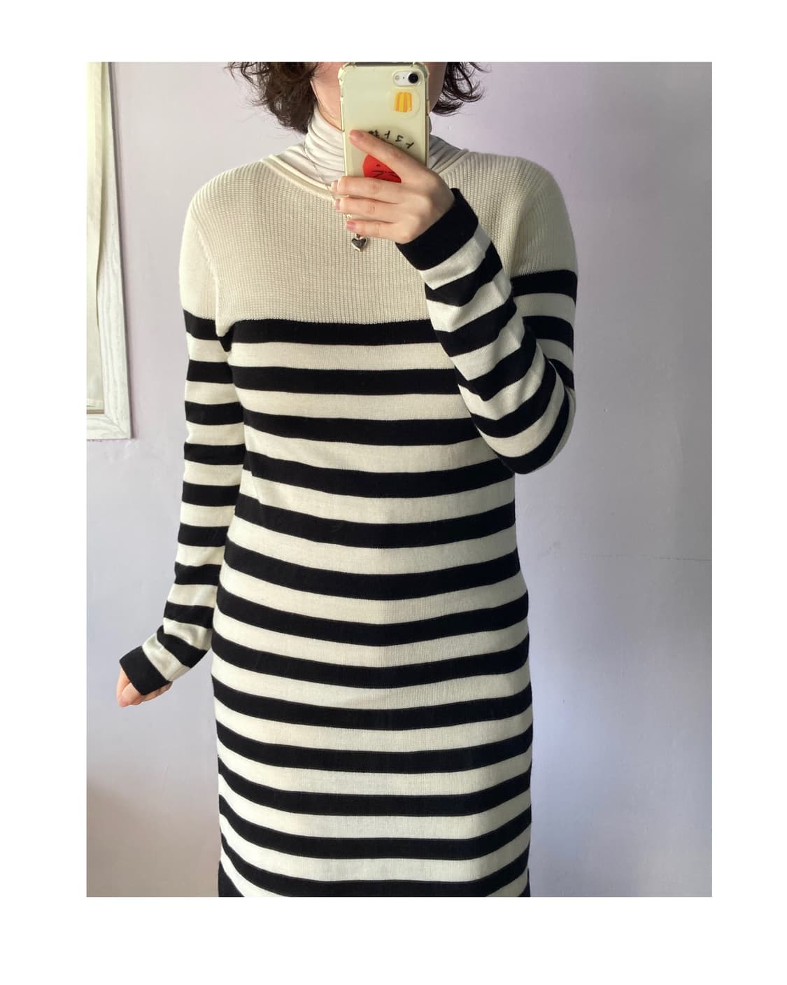 빔즈하트 리본 니트원피스 상품이미지3