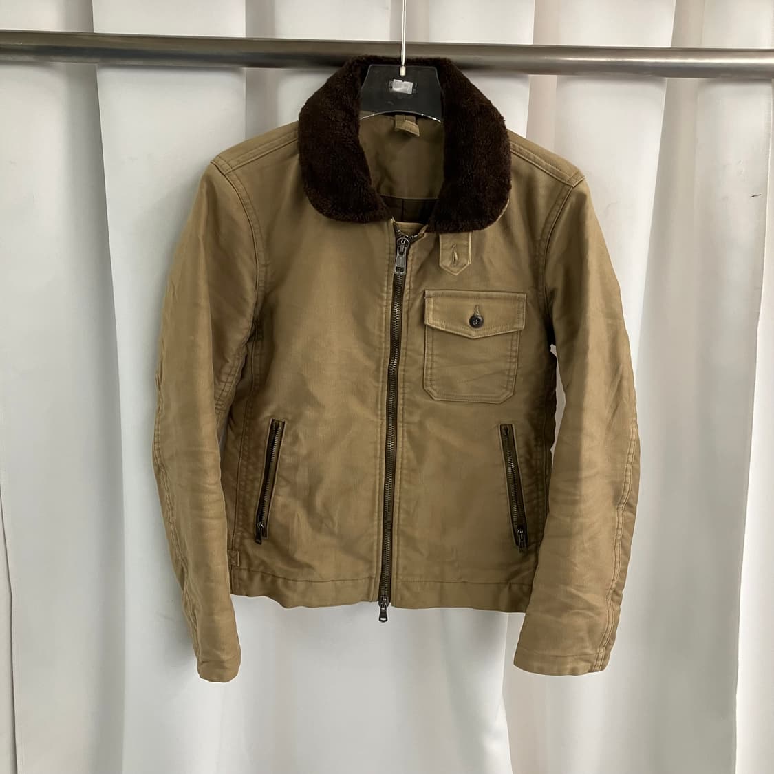 라운지 리자드 퍼 카라 덱자켓 상품이미지1