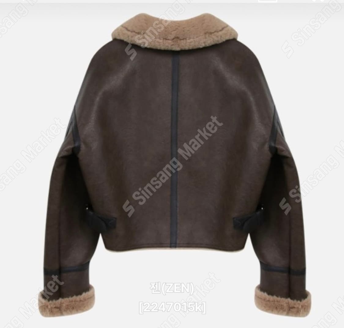 블랙업 매니크 어텀 브라운 무스탕 자켓 상품이미지8