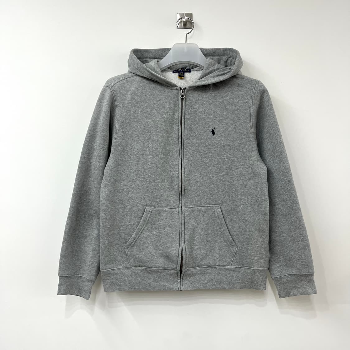 폴로 랄프로렌 신형 네이비 포니 그레이 후드집업 상품이미지2