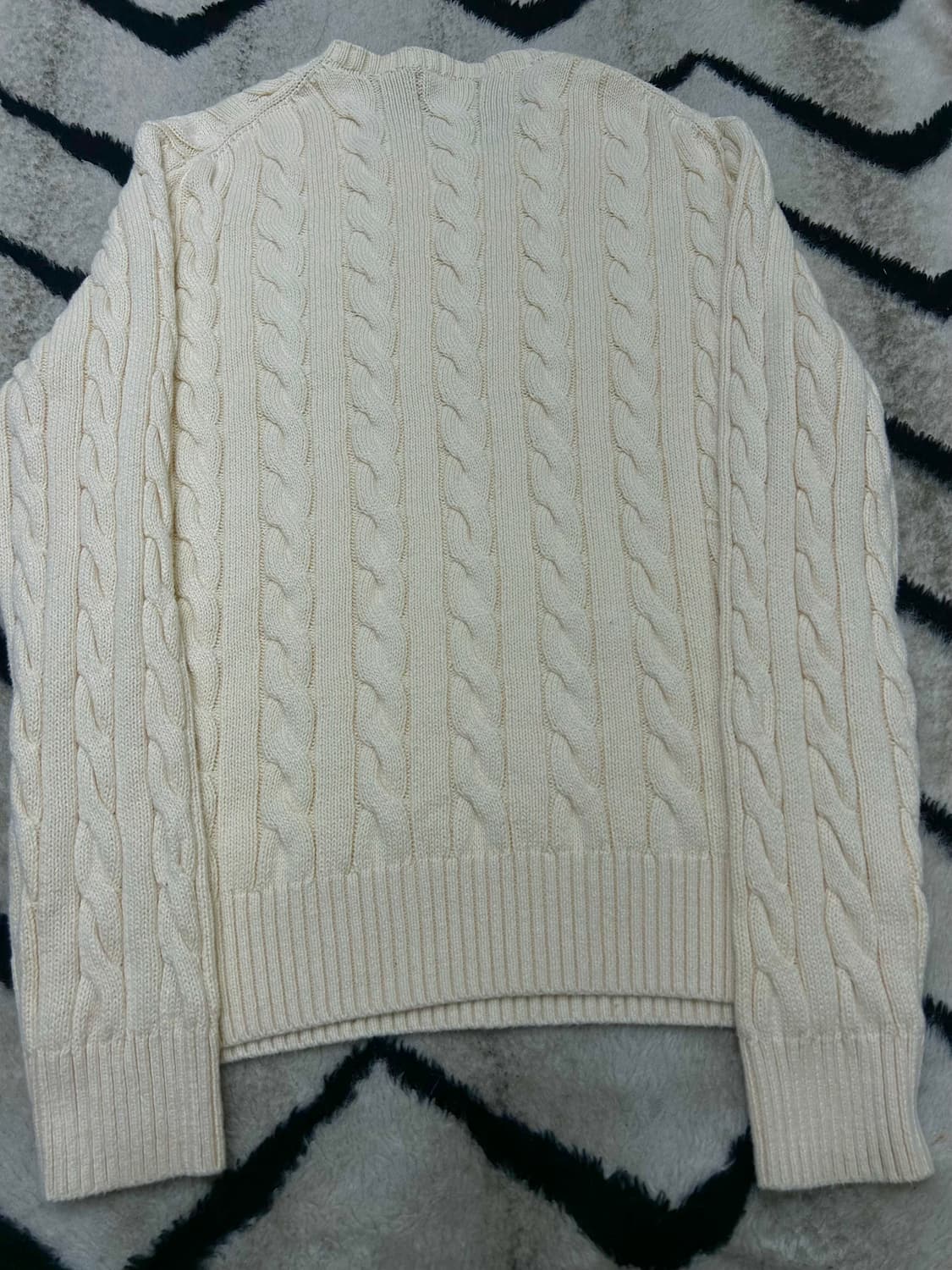 [M]폴로랄프로렌 케이블 코튼 니트/아이보리 상품이미지4