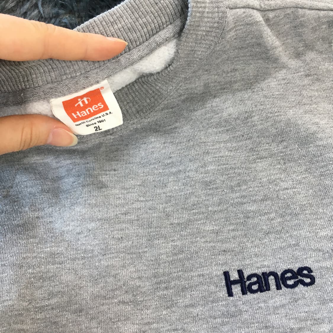 투티/A8 HANES 맨투맨 그레이 XL JPN VINTAGE 상품이미지4