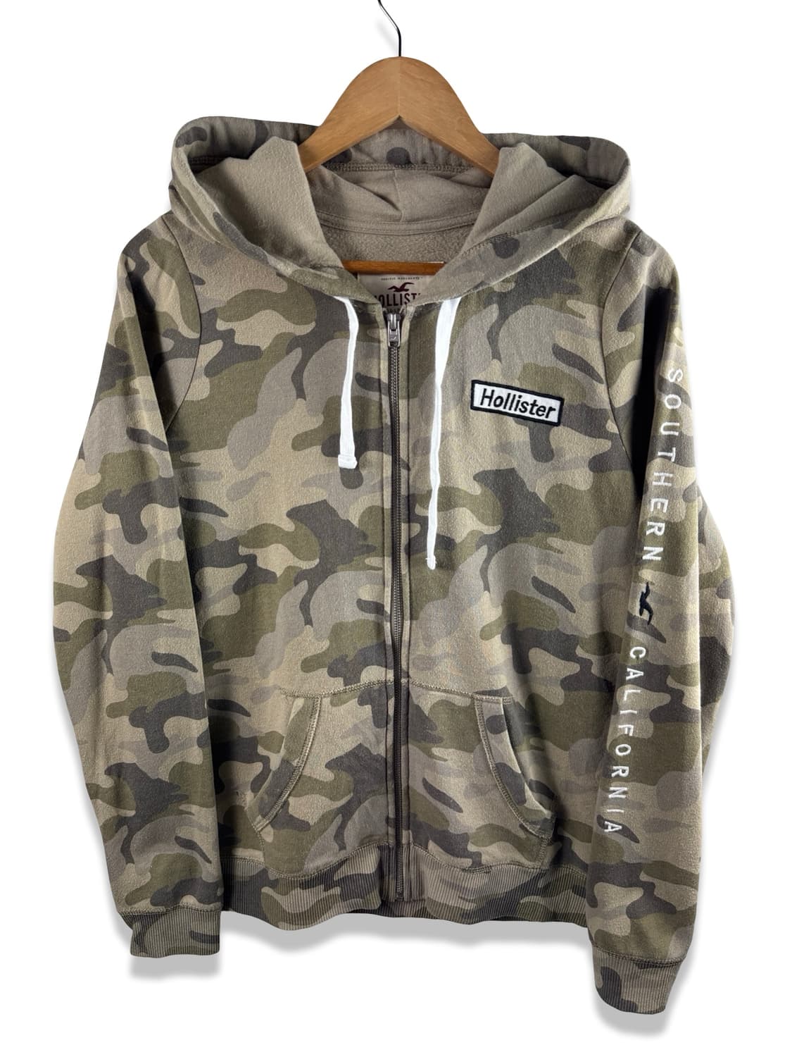 홀리스터 카모플라주 사이드 로고 후드집업2371 상품이미지1