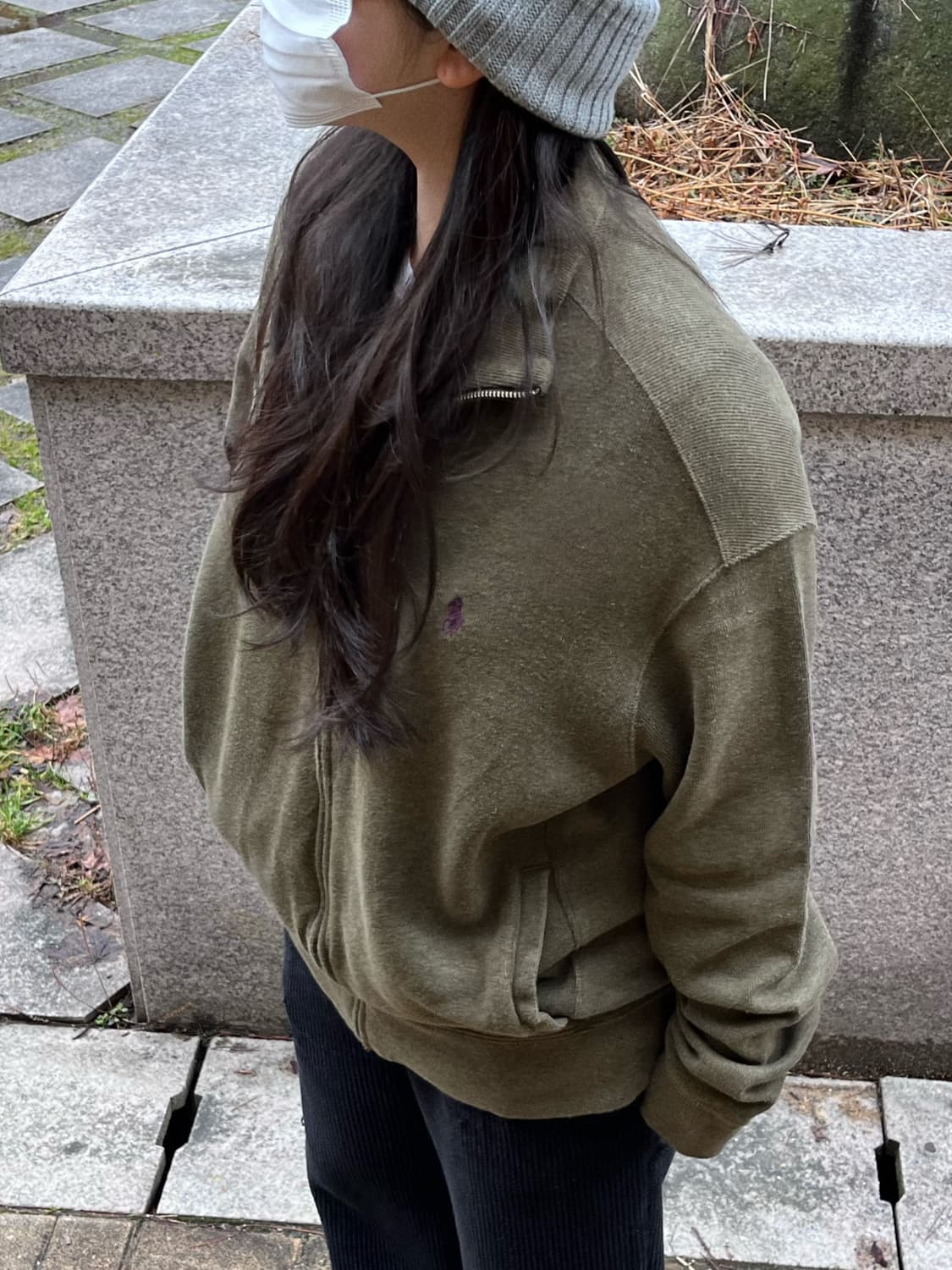 Polo RL 폴로 랄프로렌 니트 집업 (Olive) 상품이미지3