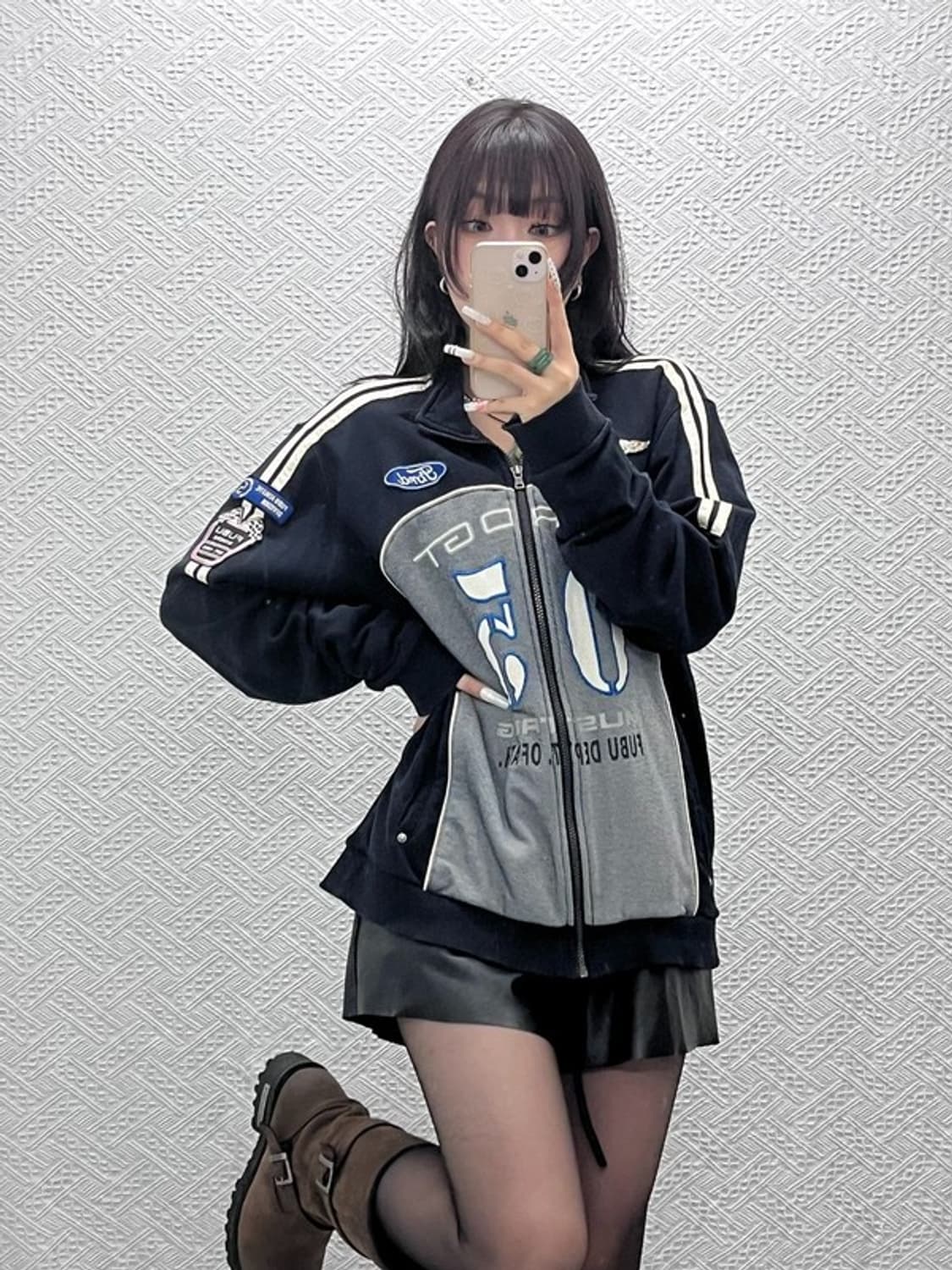 푸부 스트릿 펑크 포드 머스탱 레이싱 져지 집업 XL C10974 상품이미지1