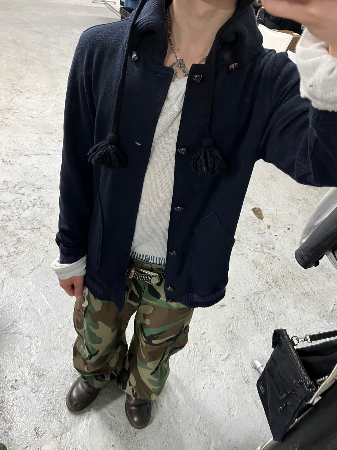 TKMIXIPICE shawl collar cardigan 상품이미지3