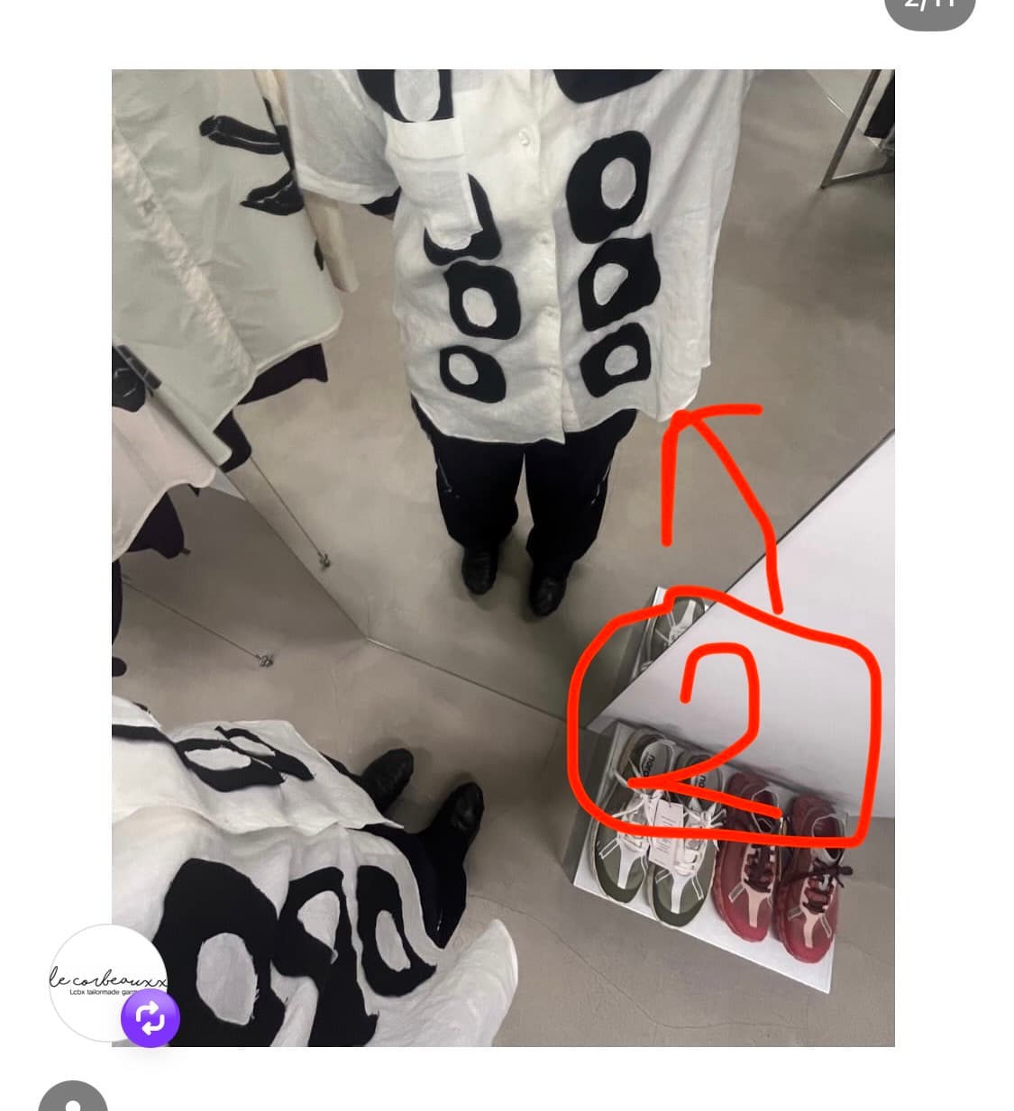 1) 후미토간류 린넨 셔츠 에크루블랙 상품이미지7